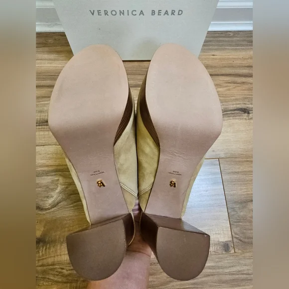 Veronica Beard Maren Suede Platform Mules, size US 9.5 - Picture 6 of 11